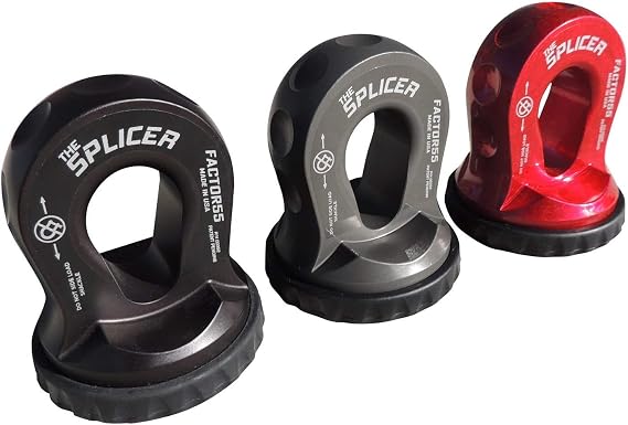 FACTOR55 The SPLICER Sintetic Rope Shackle Mount (Red)