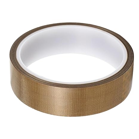 High Temperature Teflon Tape 50mm x 10m x 0.18mm, PTFE Adhesive Tape for Vacuum Sealer, Hand Impulse Sealers