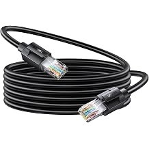 UGREEN LAN Cable CAT6A 1M Mesh LAN Cable Category 6A Connector RJ45 High Speed 10Gbps/500MHz CAT6A Compliant Ethernet Cable Ethernet Cable Anti-Break PVC Material Compatible with Modem Router PS3 PS4
