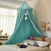 Large Children Bed Canopy lake green Round Dome Girls Mosquito Net Kids Princess Play Tents Nursery Room Decoration for Baby