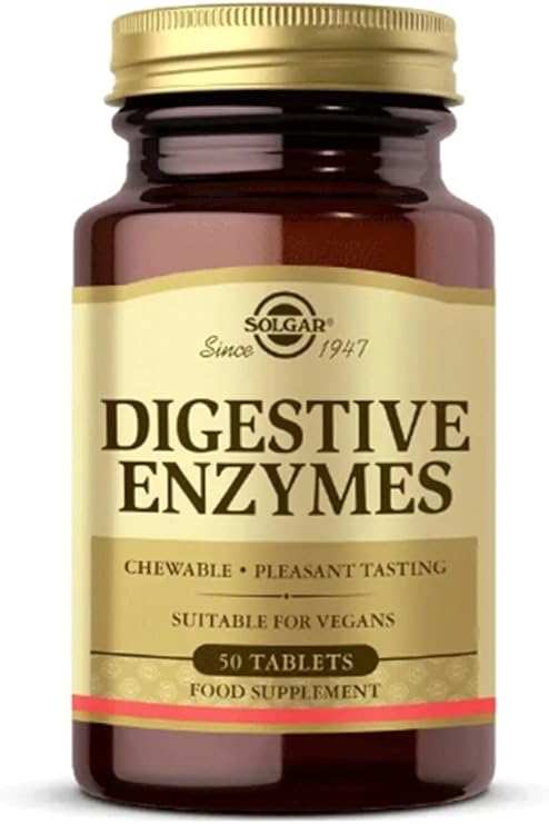Solgar Digestive Enzymes, 50 Tablet, Çiğneme Formunda