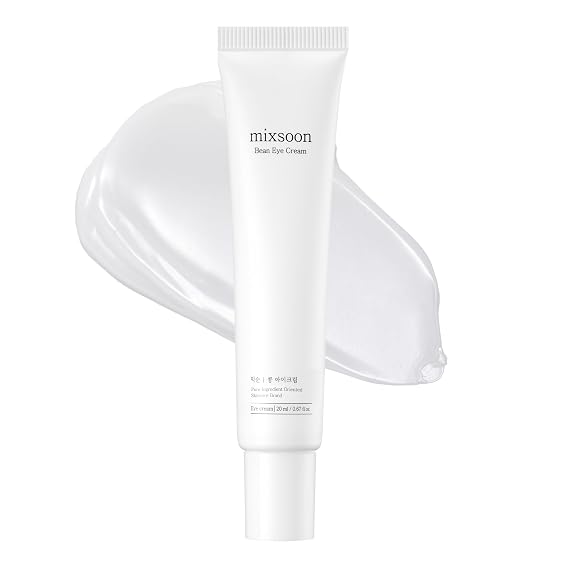 mixsoon Bean Eye cream - Nourishing and Firming for Dark Circles, Puffiness, Fermented Bean and Peptide Complex Niacinamide 20ml / 0.67 fl.oz. Korean Glass Skin Care