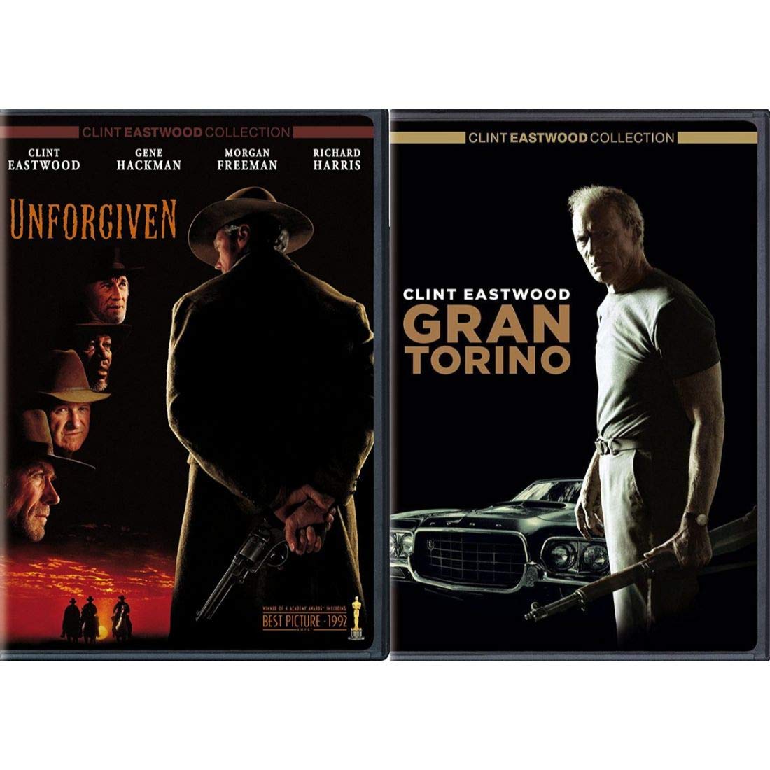 Clint Eastwood Gran Torino & Unforgiven 2 Disc DVD Pack Movie Set