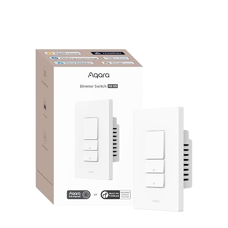 Aqara Smart Dimmer Switch H2, 2-in-1 Neutral, Thread/Zigbee Protocol