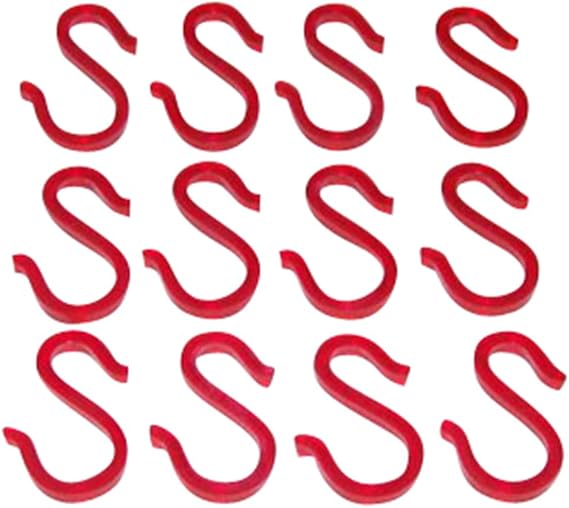 12 Red Plastic Punch Bowl Cup S Hooks Hangers