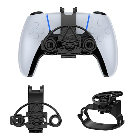 TXW Mini Racing Steering Wheel for PS5 Game Controller,Black