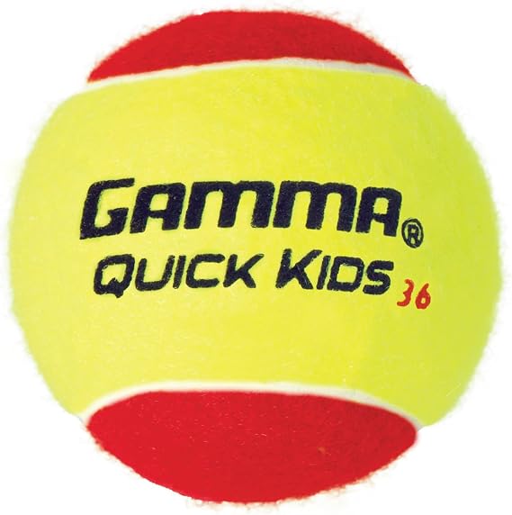 GAMMA Quick Kids Training Tennis Balls for Kids & Beginners, Low-Compression Core Reduces Speed & Bounce, Great for Tennis Practice, USTA & ITF Approved for 10 & Under Tournaments Parent