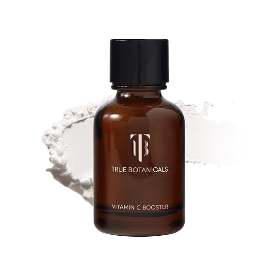 True Botanicals Vitamin C Booster Powder | Treats Dark Spots & Visibly Brightens wFerulic Acid | Supercharge Any SerumMoisturizer | Dermatologist Tested, All Natural, Vegan | 0.5 oz | 14 g