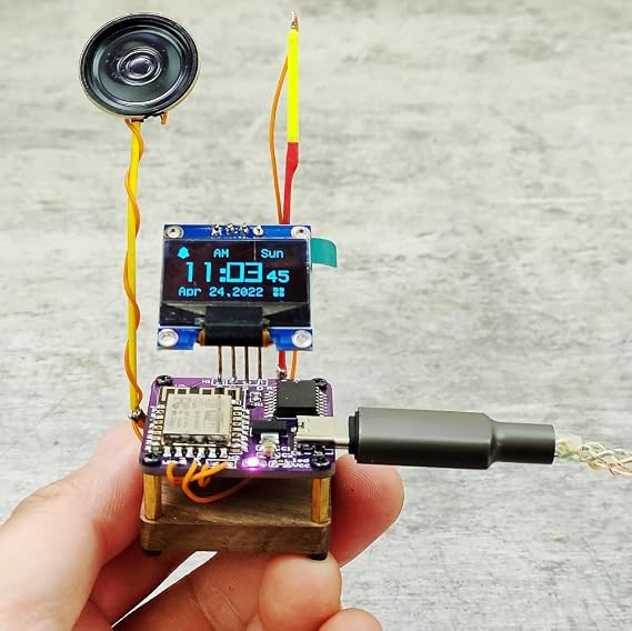 Cool Clock Handmade esp8266 ds3231 Clock Geek Toy
