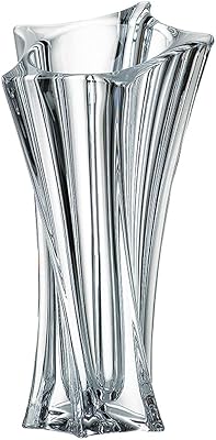 Glass Vase for Flowers Flower Vase Decor, Crystal Vase Glassstyle Light Luxury Simple Living Room Artificial Decorative Vase Ornaments Art Deco Transparent Vase Decoration OneColor C1