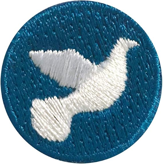 Dove Patches Iron On 10 Pack 1" Embroidered Keepsake Decoration Reward Patch