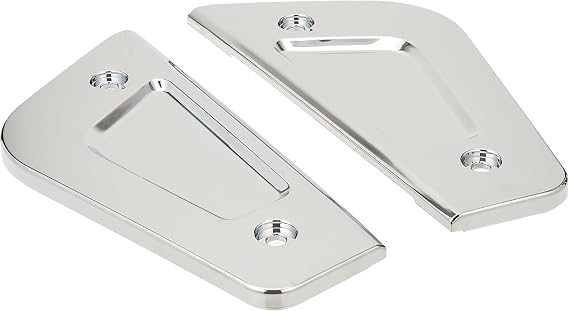 Kuryakyn 7015 Motorcycle Foot Control Component: Passenger Floorboard Covers for Honda Gold Wing GL1800 Motorcycles, Chrome, 1 Pair