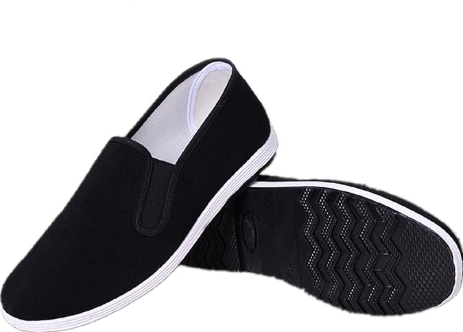 Chinese Traditional Old Beijing Shoes Kung Fu Tai Chi Shoes Rubber Sole Unisex Black