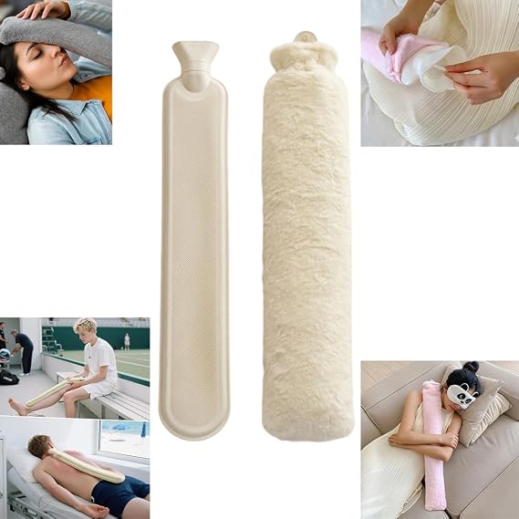 Peluş Kılıflı Yumuşak Dokulu Uzun 76 Cm 2500 Ml Kapasiteli Sıcak Su Torbası
