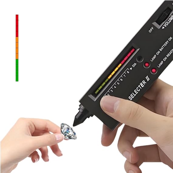 Diamond Tester Pen Professional, High Accuracy Precious Metal Tester, Diamond Detector for Novice and Expert, Jewelry Tester Gold and Silver and Diamond Tester