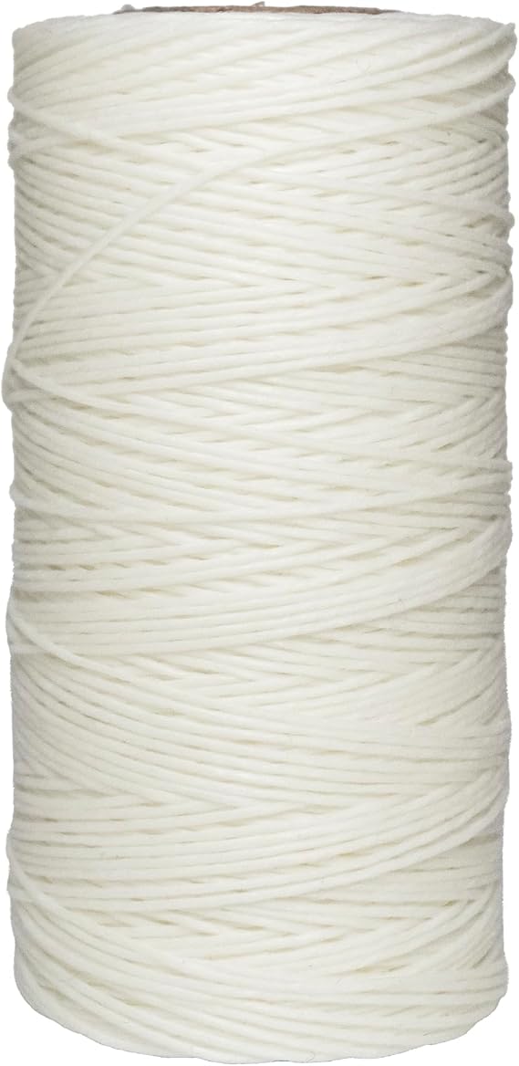 Realeather Bth100-04 Waxed Thread, 50G, White