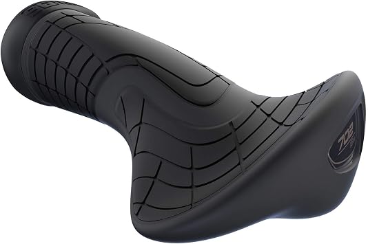 SQlab Bicycle Grip, Black, Rubber, 300g (Pair), 110.8mm Circumference, 143.6mm Length, Unisex, Comfort/Trekking, Handlebar_Grip