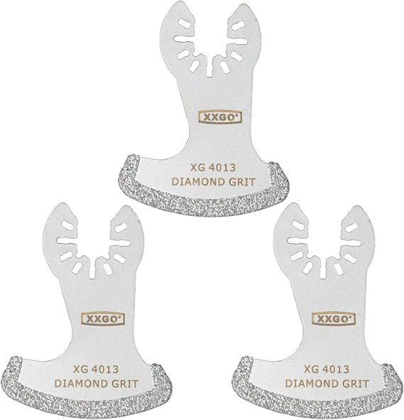 XXGO 3 Pcs Diamond Multitool Grout Removal Blades XG3001SU