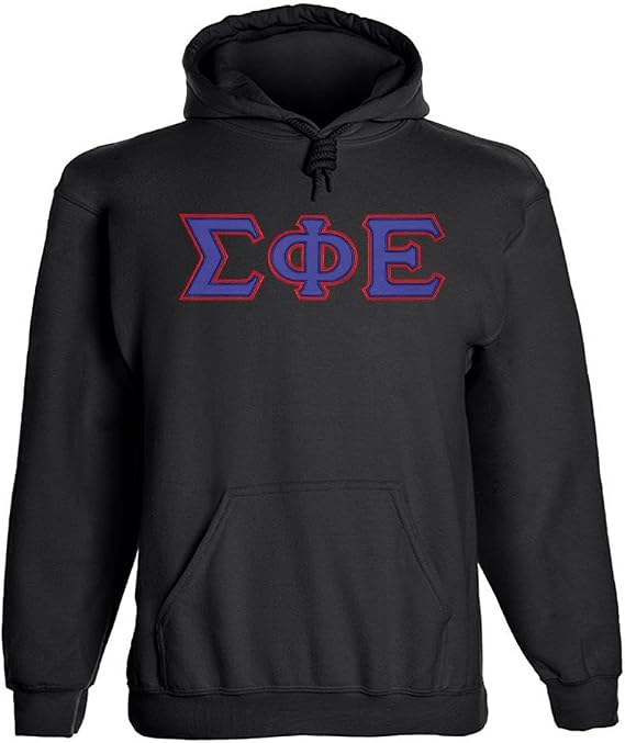 Fashion Greek Sigma Phi Epsilon Twill Letter Hoody