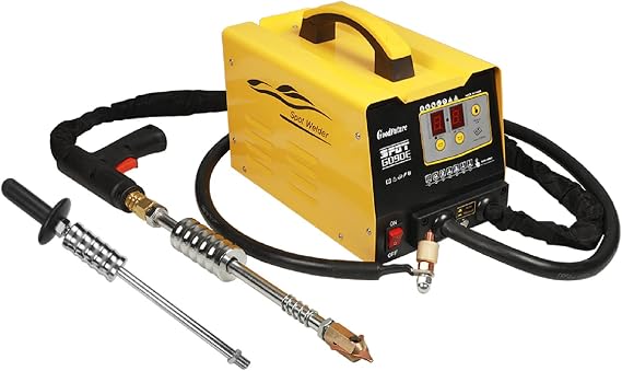 Spot Welding Machine,Spot Puller Dent Spotter 3500A Spot Dent Puller,7 Modes 3KW Small Welding Spot Car Body Stud Welder Dent Repair Tool with Spot Dent Puller,2 Welding Gun,Cooling System 110V/220V