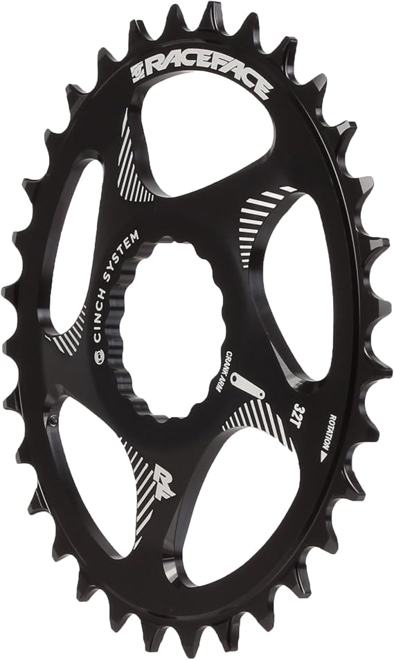 Race Face 91-9610 32 Direct Mount Oval 32T Black 10/11/12S | Aluminum