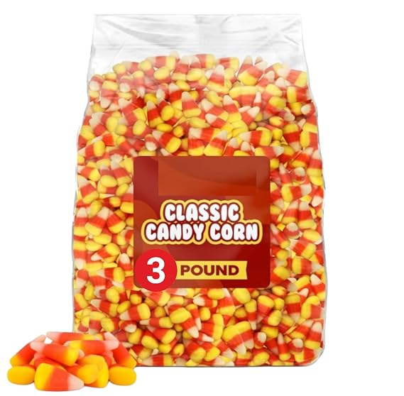 Candy Corn Halloween Candy, 3 Pound Bulk Bag