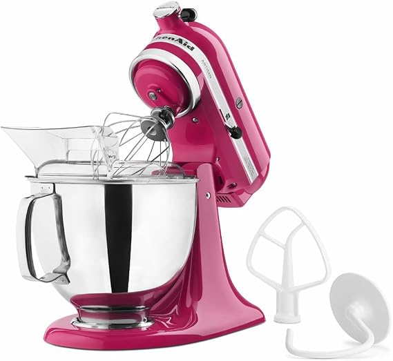 KitchenAid KSM150PSCB Artisan Series 5-Qt. Stand Mixer with Pouring Shield - Cranberry
