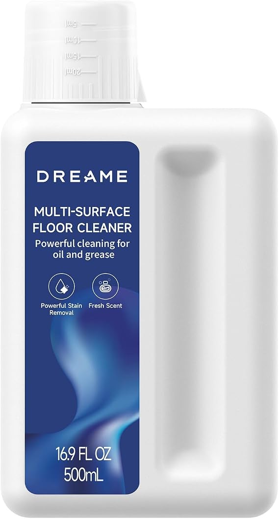 DREAME Cleaning Solution for H15 Pro Heat/H15 Pro CarpetFlex/H12 PRO/G10 Pro/H13 PRO/H12S/H12 Pro FlexReach/H12 Dual/G10 Combo/G10/K10, Multi-Surface Floor Cleaner for Oil and Grease(16.9 OZ/500ml)