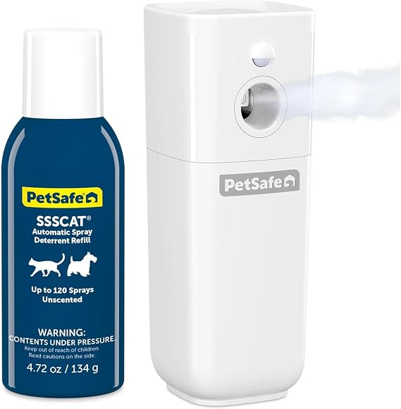 PetSafe SSSCAT Motion Activated Automatic Spray Pet Deterrent for Cats and Dogs
