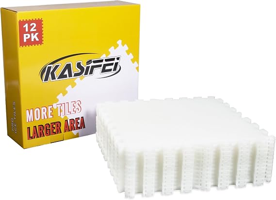 kasifei Hockey Synthetic Ice Tiles, 12 Pack (23.5 SQFT)
