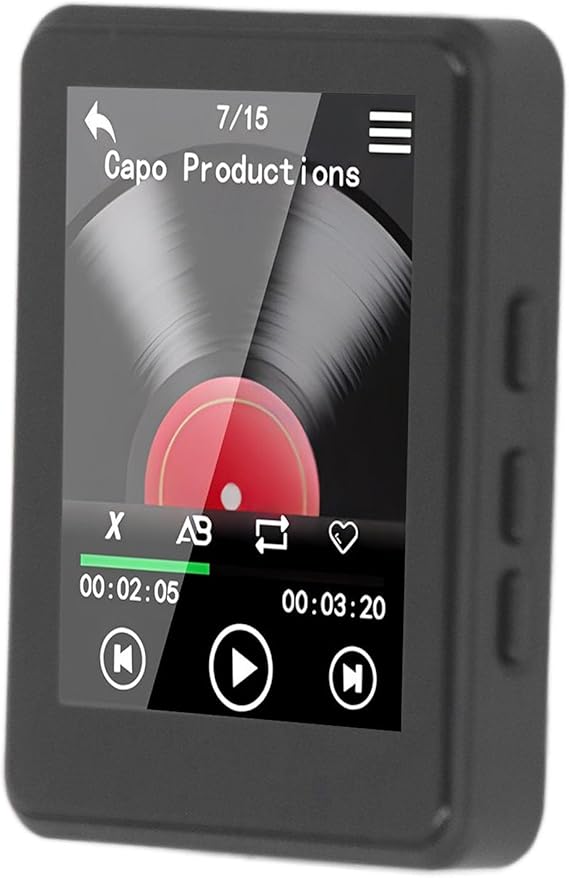MP3 Player Bluetooth 5.3, 2.4 Full Touch Screen MP3 and MP4 Player, Portable Music Player with HIFI Lossless Sound, FM Radio Recording No Memory Card