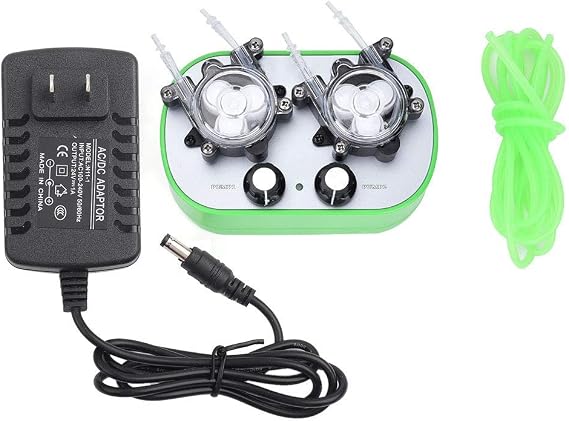 Peristaltic Pump,Pump 100-240V G728-2 Peristaltic Pump Automatic Mini Self-Priming Pump Double Pump Heads((40~160ml/min) 2(G728-2-3))