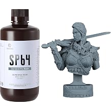 SP64 Standard Pro 3D Resin: RESIONE 3D Printer Resin with Matte Finish and Sharp Details - Low Shrinkage Deformation Photopolymer Resin for Ultra-fine GK (Garage Kit) - Blue Gray