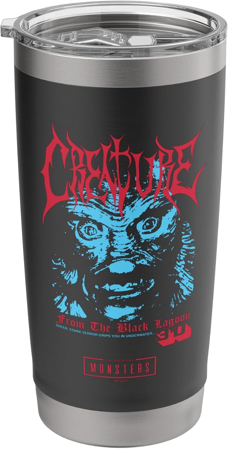 Universal Monsters Creature from The Black Lagoon 3D Stainless Steel Insulated Tumbler
