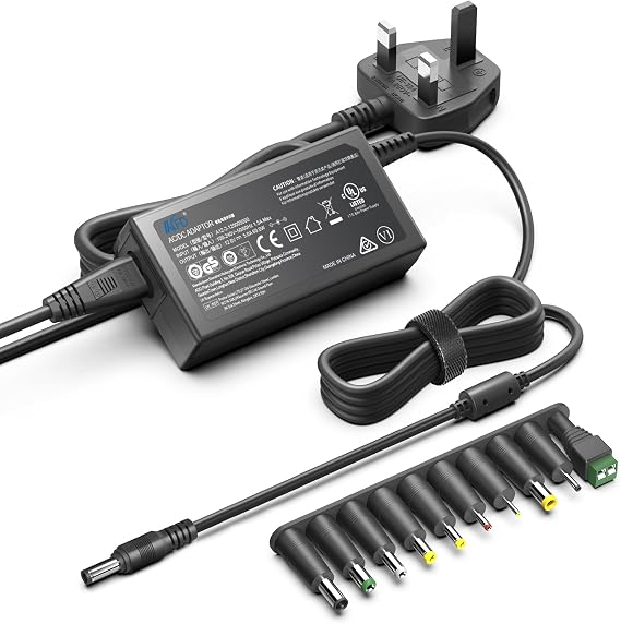 Universal 12V Power Supply Adapter for Gaming Monitors MINIFIR MFG27C1 Acer Nitro KG241Y MSI PRO MP223 PEAQ S240/Cello 12 Volt LED TV WD My Cloud Pro PR2100 PR4100 NAS Controller Haisito Lipo Charger