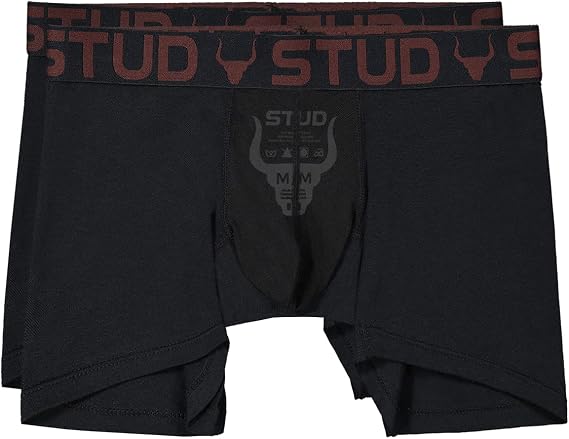 Stud Briefs (Boxer Briefs) Fertility Underwear for Men, Varicocele Supportive Underwear, Optimal Sperm Count and Testosterone (XS, BLACK)