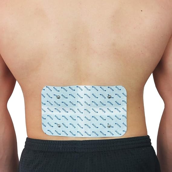 axion Extra Big Electrode Pad 22x10cm - Compatible to SANITAS & BEURER with 3.5mm Button (SEM 40 / EM 40 and Others)