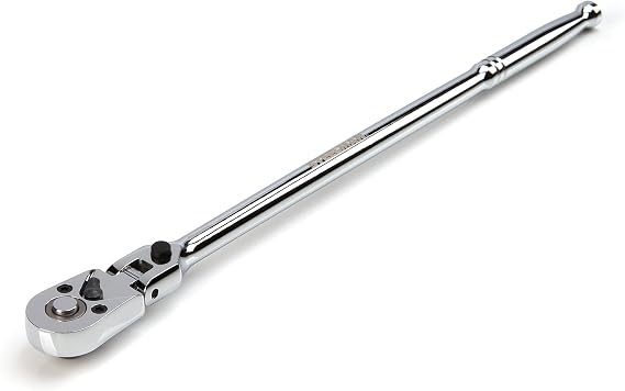 Steelman 1/4-inch Drive 72-Tooth 180-Degree Flex-Head Reversible Quick-Release Ratchet with 12-inch Long Handle