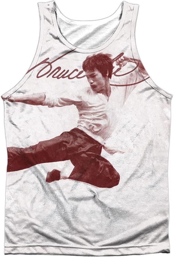 Bruce Lee Men's Expectations Mens Tank White