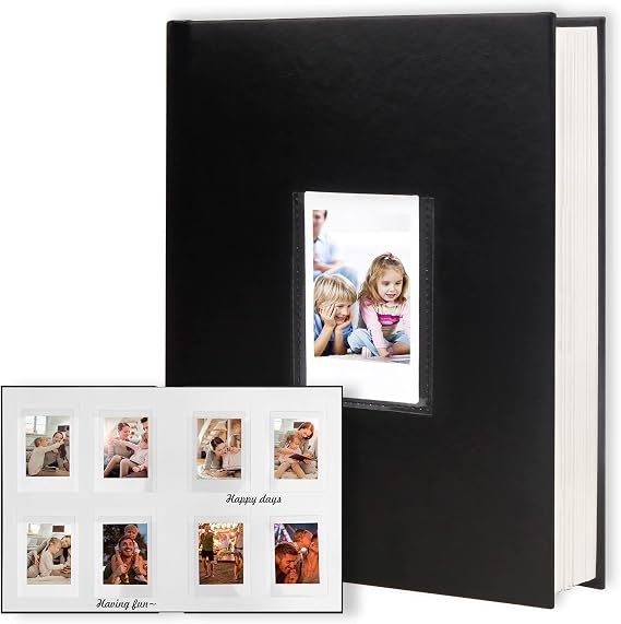Veicevol 128 Pocket Photo Album for 2x3 Inch instax film Photos, Black
