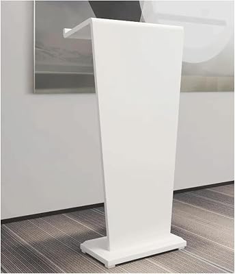 SYALEO Podium Stand Wooden Podium Stand Standing Desk for Speakers wStorage Shelf Portable Church Pulpit Floor Podium Lectern Restaurants Reception Desk Hostess Stand Concert Office
