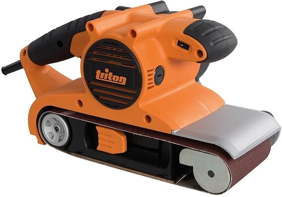 Triton T41200BS 120V Corded Belt Sander 10A/1.6HP Motor, Variable Speed, 4x24 Belt Sander with Rear Dust Port, Electric Power Belt Sanders for Woodworking, DIY Projects & Furniture Refinishing