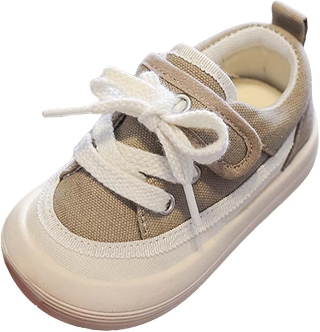 Toddler Baby Boys Lace Sneakers Flat Non Slip Lightweight Sport Shoes Outdoor Running First Walking Shoes for Kids