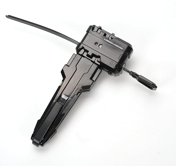 X Winder Launcher and Grip, Gyro Accessories for X Right Tops(Black)