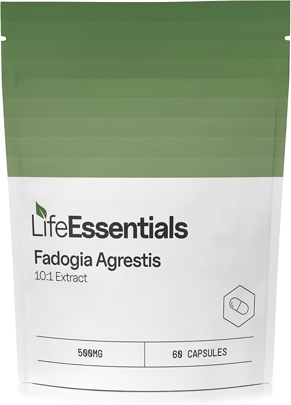 Life Essentials Fadogia Agrestis Extract 500mg - 60 Capsules (High Strength) Premium Fadogia Agrestis Supplement, Natural African Herb Complex for Vitality Support
