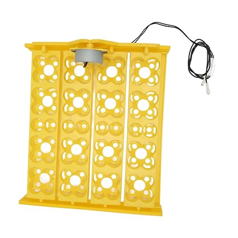 Automatic Egg Turning Tray for Incubator Multifunction Egg Hatcher Tray for 16 Duck Eggs 72 Quail Eggs, for Egg Incubation and Hatching (AC12V)