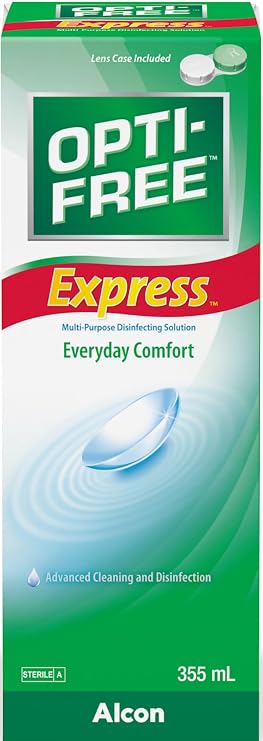 Opti-Free Express concact Lens Care Solution | Single Bottle | 1 x 355 ml