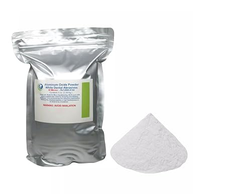 5LB.White Aluminum Oxide - Used in Dental Lab, Arts and Crafts, Sandblasting, Texturing, Polsihing -5LB Per Bag - 50 Microns - 99.5% Pure
