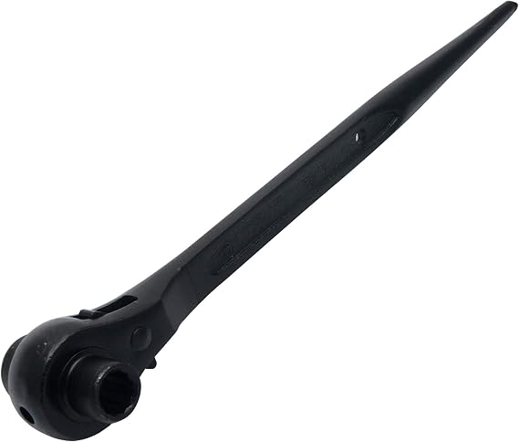 12 Point Ratchet Spanner, 10mm x 12mm Metric Combination Spanner Double Ended Socket Ratcheting Scaffold Wrench for Fitter, Mold Manufacturing (Black)