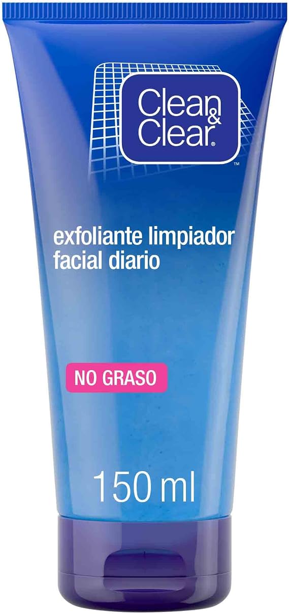 Clean & Clear Daily Non-Oily Facial Cleanser Scrub, 150 ml